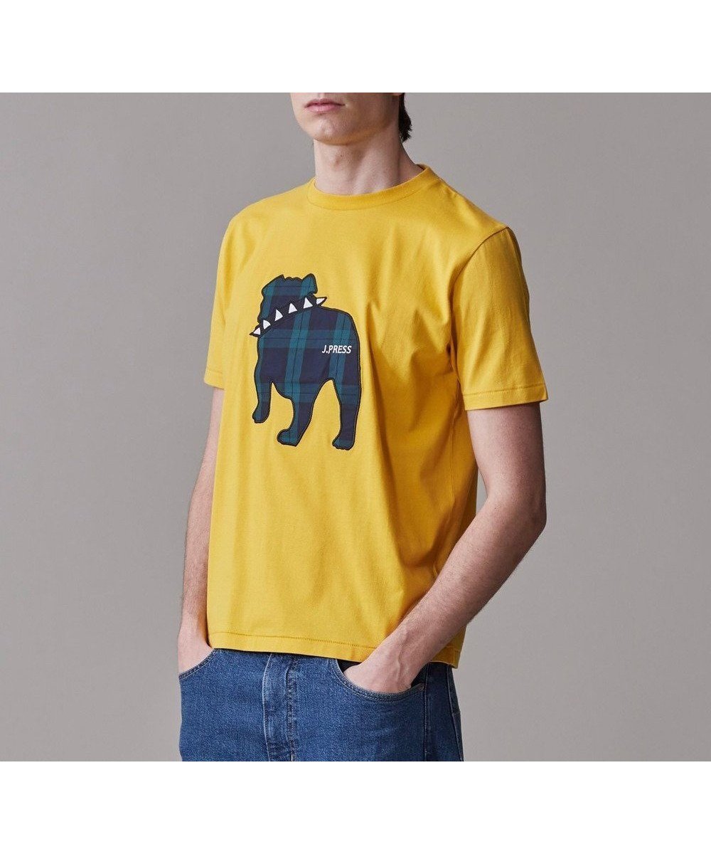 【ジェイ プレス/J.PRESS / MEN】の新色登場!【毎シーズン大好評】【UNISEX】ファブリックワッペン バックブルTシャツ インテリア・キッズ・メンズ・レディースファッション・服の通販 founy(ファニー) 　ファッション　Fashion　メンズファッション　MEN　トップス・カットソー　Tops/Tshirt/Men　シャツ　Shirts　ヴィンテージ　Vintage　春　Spring　カットソー　Cut And Sew　ジャケット　Jacket　チェック　Check　ファブリック　Fabric　フィット　Fit　メンズ　Mens　ユニセックス　Unisex　レギュラー　Regular　S/S・春夏　Ss・Spring/Summer　夏　Summer　イエロー系|ID: prp329100004492336 ipo3291000000031671998