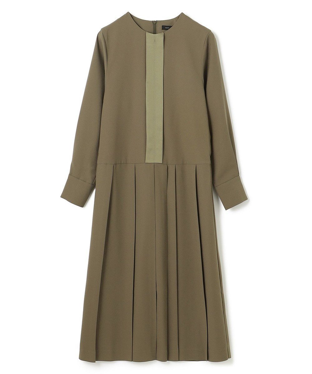 【ジョゼフ/JOSEPH】のノーブルサテン プリーツドレス インテリア・キッズ・メンズ・レディースファッション・服の通販 founy(ファニー) 　ファッション　Fashion　レディースファッション　WOMEN　ワンピース　Dress　ドレス　Party Dresses　アウトレット　Outlet　オケージョン　Occasion　サテン　Satin　スペシャル　Special　センター　Center　ドレス　Dress　フロント　Front　プリーツ　Pleats　A/W・秋冬　Aw・Autumn/Winter・Fw・Fall-Winter　Moss|ID: prp329100004492725 ipo3291000000031965169