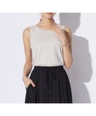 【ジェイ プレス/J.PRESS】のワイドリブジャージー ノースリーブ カットソー グレージュ系|ID: prp329100004492966 ipo3291000000031962317