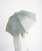【槇田商店/Makita shoten】の【晴雨兼用 UVカット】Kirie バラ セイジグリーン 長傘 セージ|ID: prp329100004493120 ipo3291000000031979821