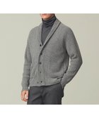 【ジェイ プレス/J.PRESS / MEN】の【WEB限定】畔編み ショールカーディガン ライトグレー系|ID: prp329100004493438 ipo3291000000031987912