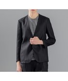 【ジョゼフ オム/JOSEPH HOMME / MEN】のペアースキンリネン ノーカラージャケット ブラック系|ID: prp329100004493453 ipo3291000000031685948