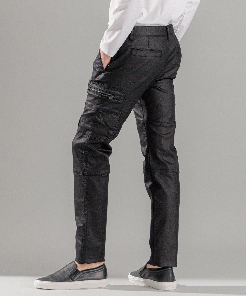 【ジョゼフ オム/JOSEPH HOMME / MEN】の新色・新型【抜群のストレッチ性/光沢素材】ハイパワーソフトストレッチ デザインパンツ/ STICK DESIGN インテリア・キッズ・メンズ・レディースファッション・服の通販 founy(ファニー) 　ファッション　Fashion　メンズファッション　Fashion for Men　ボトムス　Bottoms　春　Spring　コーティング　Coating, Coated Finish　ストレッチ　Stretch, Stretchy Fabric　ストレート　Straight, Straight Cut　スリム　Slim, Slim Fit　デニム　Denim, Jeans Material　定番　Standard, Basic Item　人気　Popular, Best Seller　ポケット　Pocket, Pocket Detail　ワーク　Workwear, Utility Style　S/S・春夏　SS, Spring/Summer, Warm Season　夏　Summer　ブラック系|ID: prp329100004493454 ipo3291000000032977592
