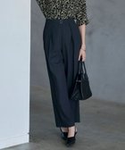 【アイシービー/iCB】の【洗える】ウール2WAYストレッチ ワイドストレートパンツ ブラック系|ID: prp329100004493509 ipo3291000000033682359