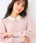【フェルゥ/Feroux】の【洗える】襟付きニット プルオーバー ピンク系|ID: prp329100004493555 ipo3291000000031966592