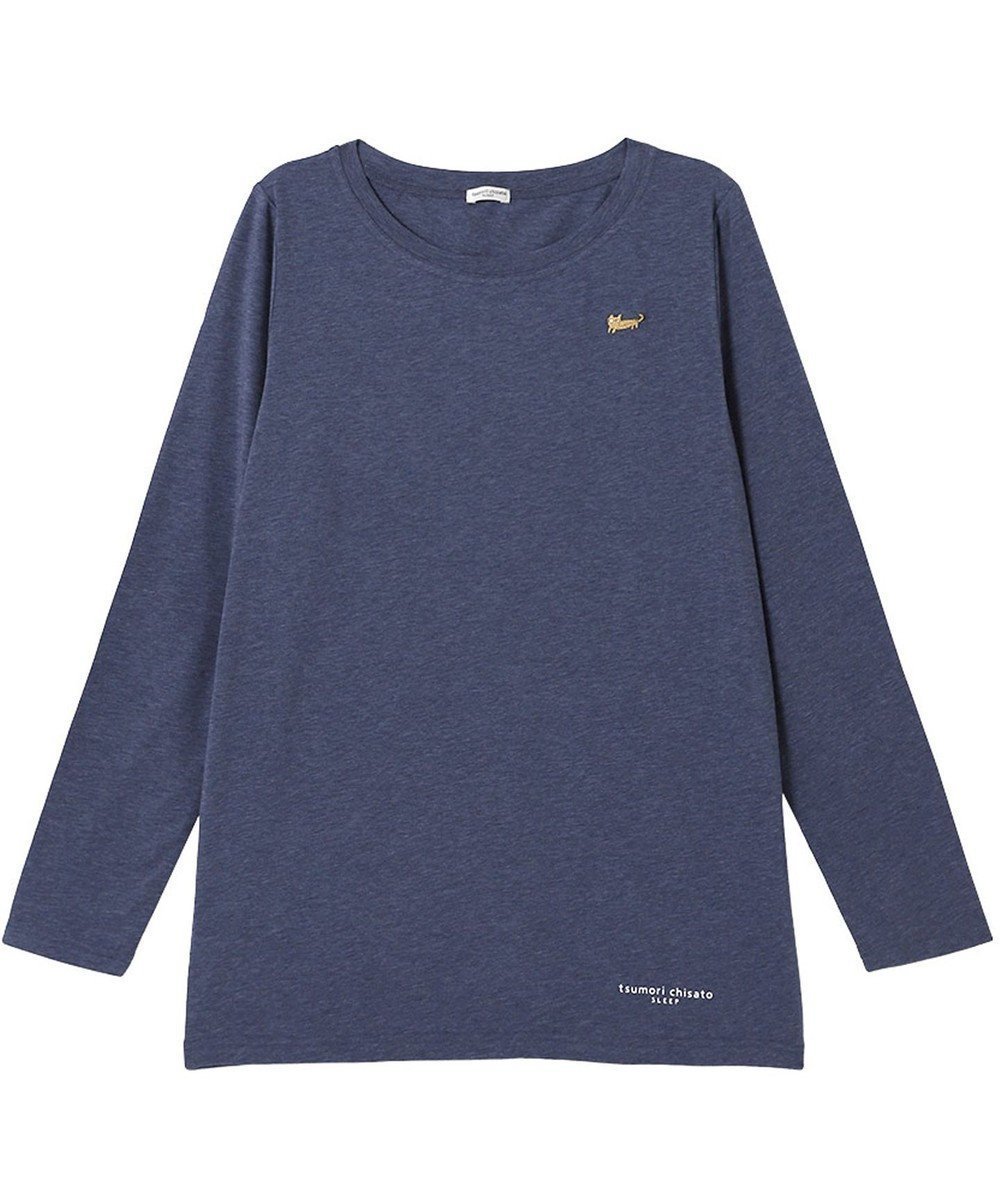 【ツモリチサト スリープ/tsumori chisato SLEEP】のツモリチサト トップス 長袖 ボートネック ルームウェア 綿混(本体) ストレッチ素材 薄手 tsumori chisato SLEEP UTX555 /ワコール インテリア・キッズ・メンズ・レディースファッション・服の通販 founy(ファニー) 　ファッション　Fashion　レディースファッション　WOMEN　トップス・カットソー　Tops/Tshirt　ストレッチ　Stretch　パジャマ　Pajamas　ロング　Long　再入荷　Restock/Back In Stock/Re Arrival　長袖　Long Sleeve　コン|ID: prp329100004493557 ipo3291000000031930287