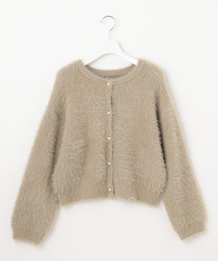 【フェルゥ/Feroux】の【尾﨑真衣さんコラボ商品】フェザータッチニット カーディガン インテリア・キッズ・メンズ・レディースファッション・服の通販 founy(ファニー) https://founy.com/ ファッション Fashion レディースファッション Fashion for Women トップス・カットソー Cut & Sew Tops ニット Knit Tops & Sweaters カーディガン・羽織り Layered Style Cardigans インナー Innerwear カーディガン Cardigan, Knitwear コラボ Collaboration, Collab パール Pearl, Pearl Accent フェザー Feather, Feather Detail フェミニン Feminine, Girly ホリデーシーズン Holiday Season エレガント 上品 Elegant A/W・秋冬 Autumn/Winter 羽織 Haori, Light Jacket |ID: prp329100004493573 ipo3291000000034348280