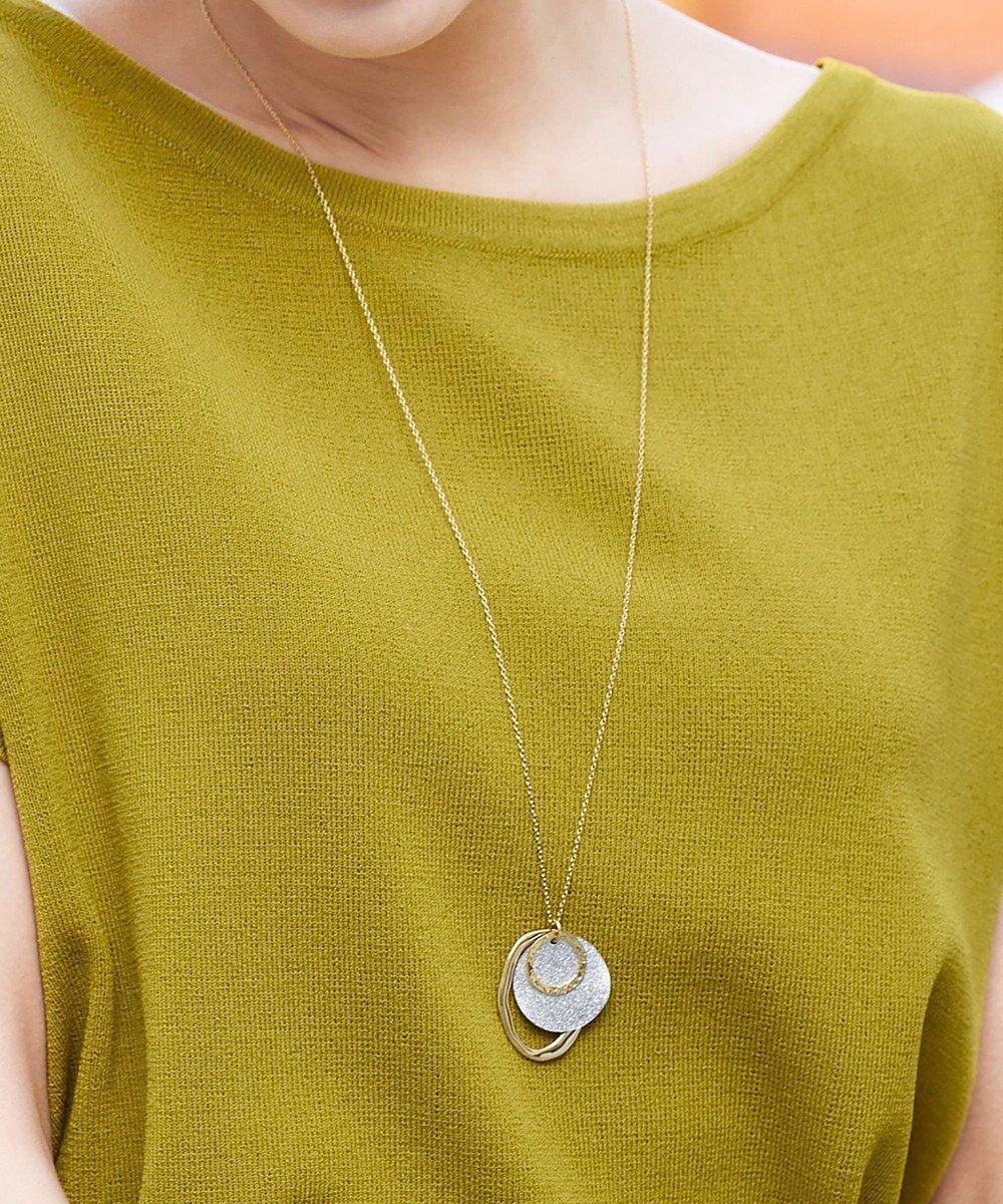 【ティアクラッセ/Tiaclasse】の【安田美沙子さん着用・日本製】プレートリングネックレス インテリア・キッズ・メンズ・レディースファッション・服の通販 founy(ファニー) ファッション Fashion レディースファッション Fashion for Women ジュエリー Jewelry ファッションリング Fashion Rings ネックレス Necklaces & Pendants アクセサリー Fashion Accessories チェーン Chain, Chain Strap ネックレス Necklace, Pendant Necklace プレート Plate, Dish メタル Metal, Metal Parts ロング Long, Long-Length 日本製 Made In Japan ゴールド×シルバー|ID: prp329100004493598 ipo3291000000034263670