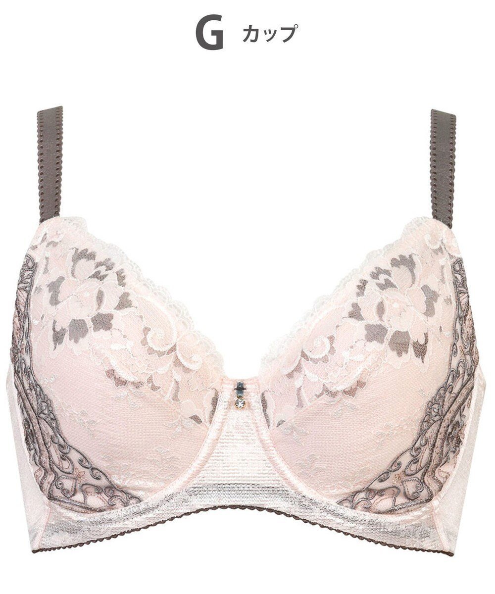【ウィング/Wing】のブラジャー Wing Lesiage バストを小さく見せる 脇すっきり フルカップブラ 【6000シリーズ】 小さく見せるブラ PB6001 ウイング/ワコール インテリア・キッズ・メンズ・レディースファッション・服の通販 founy(ファニー) 　ファッション　Fashion　レディースファッション　WOMEN　アンダー　Under　クラシカル　Classical　コンパクト　Compact　ストレッチ　Stretch　フラット　Flat　ブラジャー　Bra　モチーフ　Motif　レース　Race　ワイヤー　Wire　シェルピンク|ID: prp329100004493733 ipo3291000000032261004
