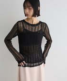 【グリーンパークス/Green Parks】のSET2点 クロシェ風ニットプルオーバー Black|ID: prp329100004493745 ipo3291000000032598212