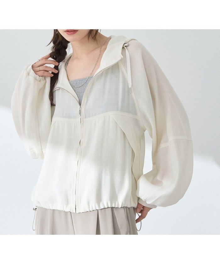 【アースミュージックアンドエコロジー/earth music&ecology】のシアージップパーカー インテリア・キッズ・メンズ・レディースファッション・服の通販 founy(ファニー) https://founy.com/ ファッション Fashion レディースファッション WOMEN アウター Coat Outerwear ジャケット Jackets シアー Sheer ジャケット Jacket トレンド Trend ドローコード Draw Cord ハイネック High Neck パーカー Hoodie フォルム Form ポケット Pocket ロング Long 夏 Summer 春 Spring S/S・春夏 Ss・Spring/Summer |ID: prp329100004493754 ipo3291000000031826055