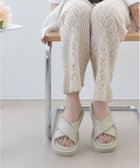【インター ショシュール/INTER-CHAUSSURES】の【FABIO RUSCONI】スクエアトウ厚底クロスベルトサンダル アイボリー|ID: prp329100004493798 ipo3291000000031907883