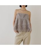 【グレース コンチネンタル/GRACE CONTINENTAL】のフラワーチュールキャミ グレー|ID: prp329100004493811 ipo3291000000032744260