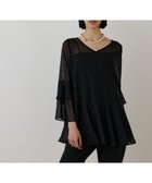 【グレース コンチネンタル/GRACE CONTINENTAL】のフィルムジャガードフリルトップ 人気、トレンドファッション・服の通販 founy(ファニー) ファッション Fashion レディースファッション Ladies' Fashion Online トップス・カットソー Tops/Tshirt シャツ/ブラウス Shirts/Blouses 春 Spring カットジャガード Cut Jacquard シアー Sheer シフォン Chiffon シンプル Simple スリット Slit スリム Slim スリーブ Sleeve チュニック Tunic フリル Frills リボン Ribbon S/S・春夏 Ss・Spring/Summer 夏 Summer エレガント 上品 Elegant thumbnail ブラック|ID: prp329100004493812 ipo3291000000032597912