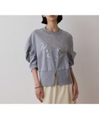 【グレース コンチネンタル/GRACE CONTINENTAL】のピグメントショートトップ ブルー|ID: prp329100004493814 ipo3291000000032744267
