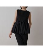 【グレース コンチネンタル/GRACE CONTINENTAL】のタフタペプラムトップ ブラック|ID: prp329100004493815 ipo3291000000031831766