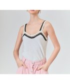 【グレース コンチネンタル/GRACE CONTINENTAL】のツイーディーニットキャミ 人気、トレンドファッション・服の通販 founy(ファニー) ファッション Fashion レディースファッション Fashion for Women トップス・カットソー Cut & Sew Tops ニット Knit Tops & Sweaters キャミソール&ノースリーブ Camisoles & Sleeveless Tops おすすめ Recommended / Our Picks かぎ針 Crochet アンサンブル Ensemble Set カーディガン Cardigan, Knitwear キャミソール Camisole, Spaghetti Strap Top トリミング Trimming, Decorative Edge バランス Balance, Style Balance ラグジュアリー Luxury, Elegant 再入荷 Restock / Back in Stock 夏 Summer 手編み Hand-Knitted, Handmade Knit 春 Spring S/S・春夏 SS, Spring/Summer, Warm Season thumbnail ホワイト|ID: prp329100004493817 ipo3291000000032744291