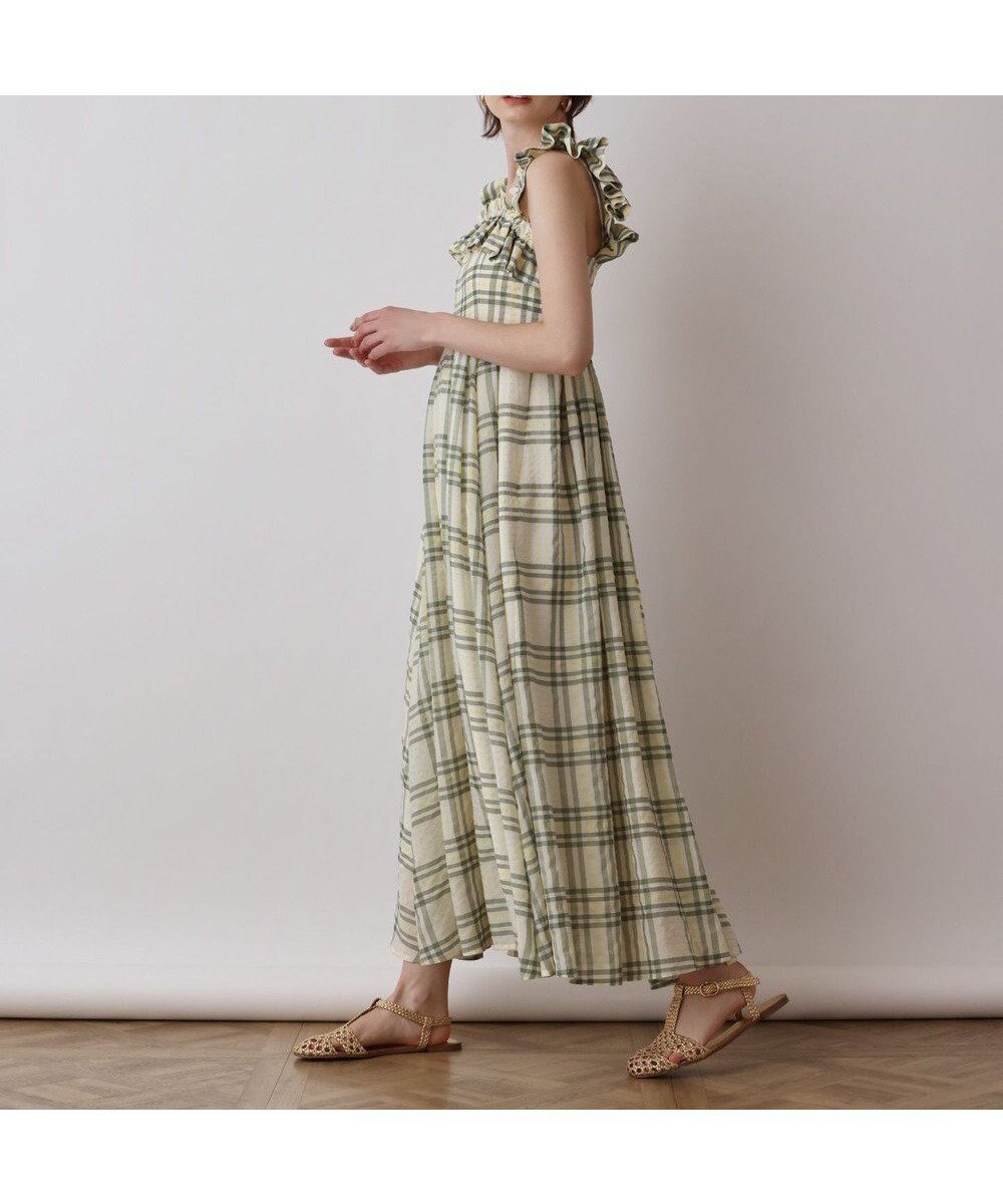 【グレース コンチネンタル/GRACE CONTINENTAL】のチェックサッカーワンピース 人気、トレンドファッション・服の通販 founy(ファニー) 　ファッション　Fashion　レディースファッション　Fashion for Women　ワンピース　Dresses　シンプル　Simple, Minimal　チェック　Check, Plaid, Tartan　フリル　Frill, Ruffle　再入荷　Restock / Back in Stock　夏　Summer　春　Spring　S/S・春夏　SS, Spring/Summer, Warm Season　 other-1|ID: prp329100004493825 ipo3291000000032744318