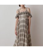 【グレース コンチネンタル/GRACE CONTINENTAL】のチェックサッカーワンピース ブラウン|ID: prp329100004493825 ipo3291000000032744320