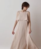 【グレース コンチネンタル/GRACE CONTINENTAL】のサテンレイヤードワンピース ベージュ|ID: prp329100004493826 ipo3291000000032744358