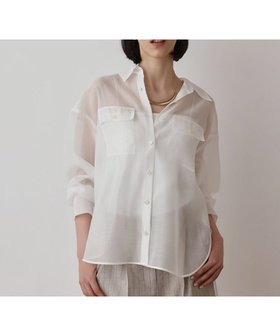 【グレース コンチネンタル/GRACE CONTINENTAL】のマットシアーシャツ 人気、トレンドファッション・服の通販 founy(ファニー) ファッション Fashion レディースファッション WOMEN トップス・カットソー Tops/Tshirt シャツ/ブラウス Shirts/Blouses エアリー Airy シアー Sheer スリット Slit エレガント 上品 Elegant 夏 Summer 春 Spring S/S・春夏 Ss・Spring/Summer |ID:prp329100004493827