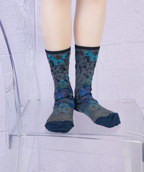 【コキュウ/COQ】の【23～25cm】antigua flower ソックス 人気、トレンドファッション・服の通販 founy(ファニー) ファッション Fashion レディースファッション WOMEN ソックス Socks レッグウェア Legwear カラフル Colorful キュプラ Cupra コレクション Collection ソックス Socks タンブラー Tumbler テクスチャー Texture バランス Balance モチーフ Motif おすすめ Recommend 犬 Dog |ID:prp329100004493837