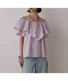 【グレース コンチネンタル/GRACE CONTINENTAL】のフリルオフショルトップ ラベンダー|ID: prp329100004493840 ipo3291000000031831105