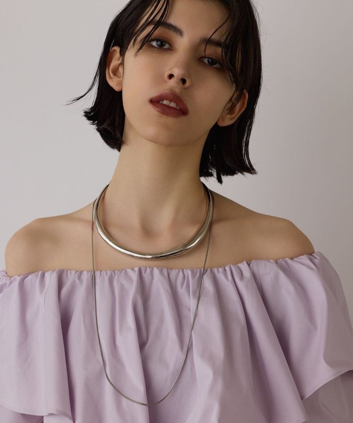 【グレース コンチネンタル/GRACE CONTINENTAL】のメタルボリュームチョーカー インテリア・キッズ・メンズ・レディースファッション・服の通販 founy(ファニー) https://founy.com/ ファッション Fashion レディースファッション Fashion for Women ジュエリー Jewelry ネックレス Necklaces & Pendants アクセサリー Fashion Accessories ウェーブ Wavy Pattern チェーン Chain, Chain Strap ネックレス Necklace, Pendant Necklace |ID: prp329100004493841 ipo3291000000032744408