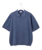【ジェイプレスヨークストリート/J.PRESS YORK STREET】の【UNISEX】ニットポロシャツ ダルブルー系|ID: prp329100004493844 ipo3291000000031689053