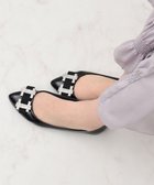 【ブリジット バーキン/Bridget Birkin】の【Bridget Birkin】ビジューリボンバレエレインパンプス ブラックエナメル|ID: prp329100004493862 ipo3291000000032155356