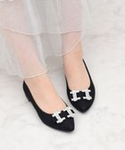 【ブリジット バーキン/Bridget Birkin】の【Bridget Birkin】ビジューリボンバレエレインパンプス ブラック雑材|ID: prp329100004493862 ipo3291000000032155358