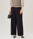 【自由区/JIYU-KU】の【洗える】コットンダブルクロスストレート パンツ ブラック|ID: prp329100004493966 ipo3291000000035697222