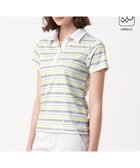 【23区 ゴルフ/NIJYUSANKU GOLF】の【WOMEN】【吸水速乾・UVケア】ボーダーロゴ 半袖シャツ ホワイト系1|ID: prp329100004494065 ipo3291000000031941645