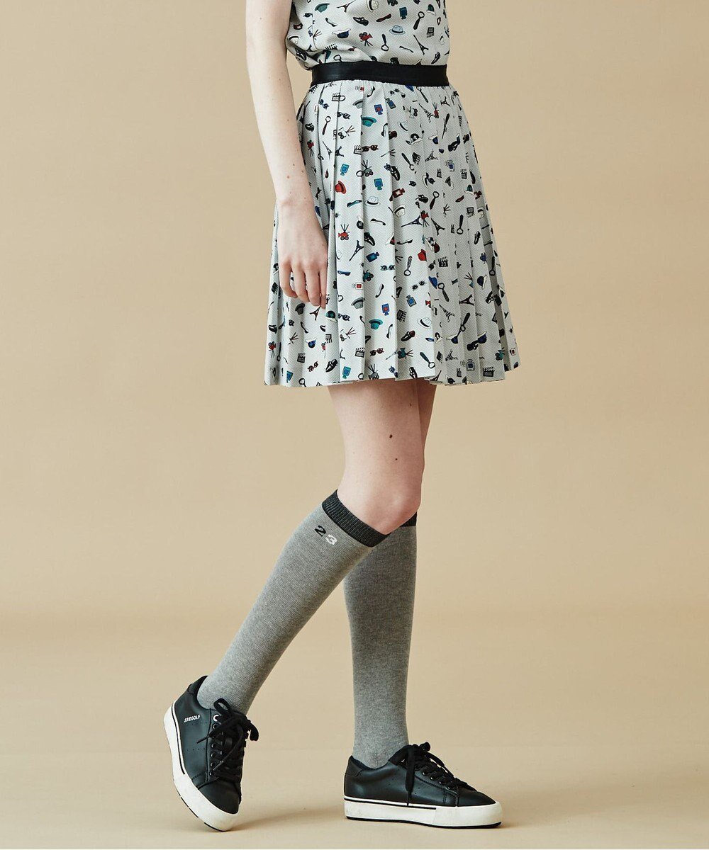 【23区 ゴルフ/NIJYUSANKU GOLF】の【WOMEN】PARISモチーフプリント プリーツスカート 人気、トレンドファッション・服の通販 founy(ファニー) 　ファッション　Fashion　レディースファッション　WOMEN　スカート　Skirt　プリーツスカート　Pleated Skirts　冬　Winter　ストレッチ　Stretch　セットアップ　Set Up　プリント　Print　プリーツ　Pleats　ポロシャツ　Polo Shirt　モチーフ　Motif　ランダム　Random　A/W・秋冬　Aw・Autumn/Winter・Fw・Fall-Winter　 other-1|ID: prp329100004494305 ipo3291000000031837805
