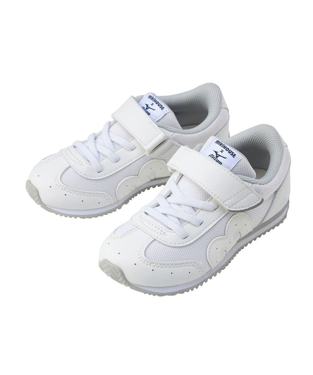 【ミキハウスホットビスケッツ/MIKI HOUSE HOT BISCUITS / KIDS】の【WEB限定】【16-21cm】ミズノコラボ キッズシューズ【WebLimited】 インテリア・キッズ・メンズ・レディースファッション・服の通販 founy(ファニー) 　ファッション　Fashion　キッズファッション　KIDS Children’s Clothing　インソール　Insole　シューズ　Shoes　スニーカー　Sneakers　ドット　Dot　人気　Popularity　プリント　Print　メッシュ　Mesh　再入荷　Restock/Back In Stock/Re Arrival　おすすめ　Recommend　アイボリー|ID: prp329100004494734 ipo3291000000032574124