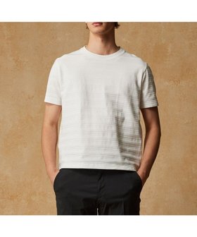 【ジョセフ アブード/JOSEPH ABBOUD / MEN】の【オーガニックコットン使用・日本素材】リンクスボーダー Tシャツ 人気、トレンドファッション・服の通販 founy(ファニー) ファッション Fashion メンズファッション MEN トップス・カットソー Tops/Tshirt/Men シャツ Shirts オーガニック Organic カットソー Cut And Sew ジャケット Jacket ボーダー Border ランダム Random エレガント 上品 Elegant 夏 Summer 春 Spring S/S・春夏 Ss・Spring/Summer 無地 Plain Color |ID:prp329100004494767