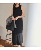 【アイシービー/iCB】の【接触冷感・UVケア・速乾・洗える】FluidBackSatin キャミソールワンピース ブラック系|ID: prp329100004494781 ipo3291000000032758886