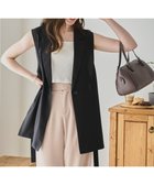 【ウィゴー/WEGO】のリネンライクサイドベルトベスト ブラック|ID: prp329100004494876 ipo3291000000031983073