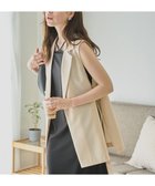 【ウィゴー/WEGO】のリネンライクサイドベルトベスト ナチュラル|ID: prp329100004494876 ipo3291000000032526040
