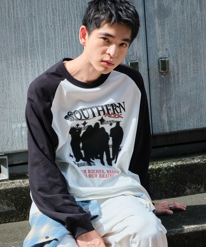 【ウィゴー/WEGO】の【ユニセックス着用ITEM】ラグラングラフィックBIG T(LS) インテリア・キッズ・メンズ・レディースファッション・服の通販 founy(ファニー) https://founy.com/ ファッション Fashion レディースファッション WOMEN トップス・カットソー Tops/Tshirt シャツ/ブラウス Shirts/Blouses ロング / Tシャツ T-Shirts カットソー Cut and Sewn 春 Spring 秋 Autumn/Fall カットソー Cut And Sew カーゴパンツ Cargo Pants グラフィック Graphic シンプル Simple スマホ Smartphone デニム Denim 人気 Popularity フロント Front プリント Print 半袖 Short Sleeve ロング Long A/W・秋冬 Aw・Autumn/Winter・Fw・Fall-Winter 夏 Summer |ID: prp329100004494883 ipo3291000000031978795