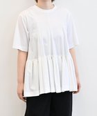 【フォルフォルモ/FORFORMO】の【洗える/接触冷感/UVカット】Gather Flare T-shirt ギャザーフレアTシャツ ホワイト|ID: prp329100004494891 ipo3291000000032743520