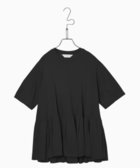 【フォルフォルモ/FORFORMO】の【洗える/接触冷感/UVカット】Gather Flare T-shirt ギャザーフレアTシャツ ブラック|ID: prp329100004494891 ipo3291000000032743522