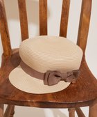【メゾンドフルール/Maison de FLEUR】のグログランリボンキャスケット Brown|ID: prp329100004494898 ipo3291000000032620698
