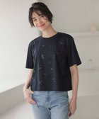 【ジェイ プレス/J.PRESS】の【洗える】スパンコール Tシャツ ネイビー系|ID: prp329100004494905 ipo3291000000033430288