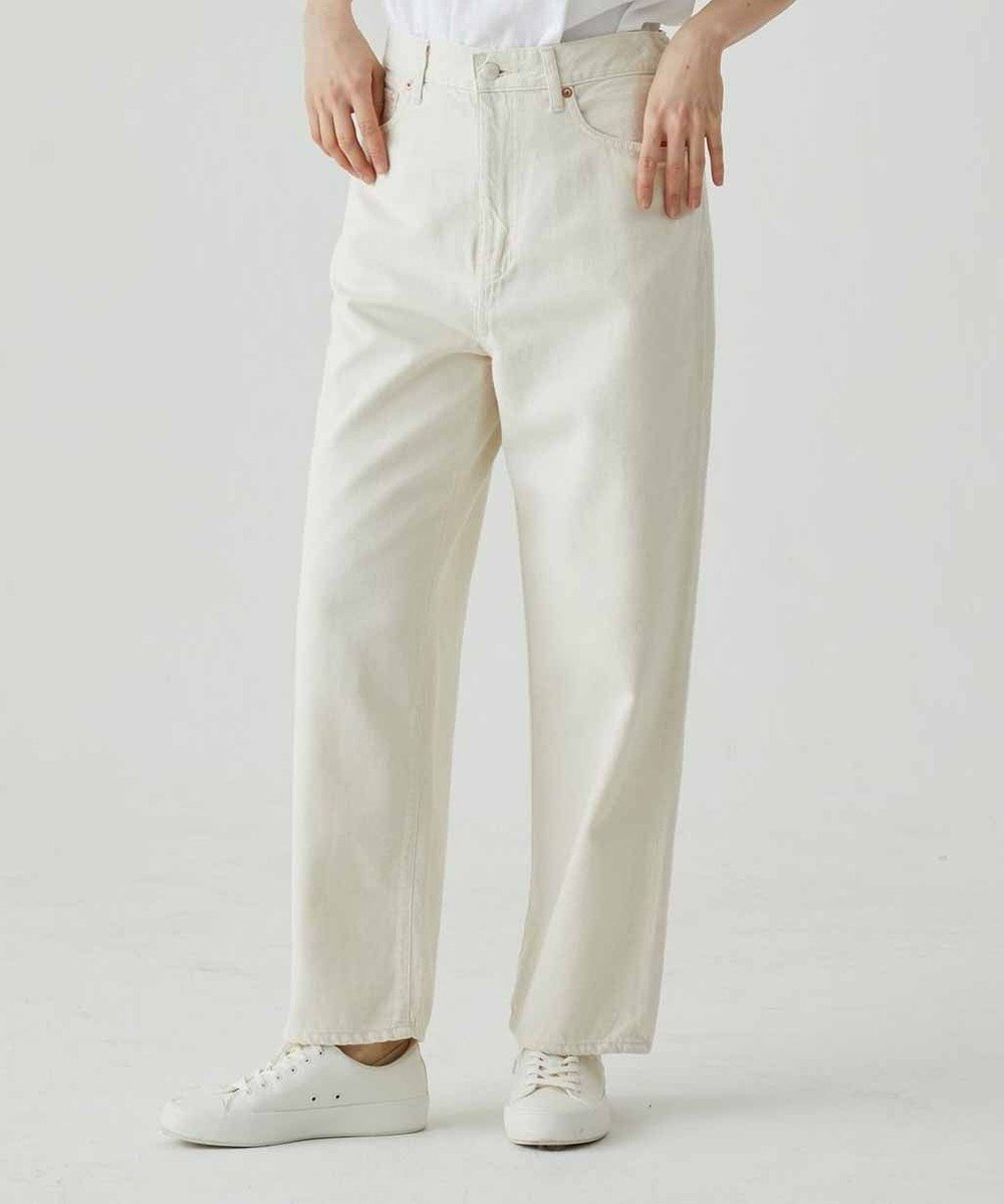【サキュウ/caqu】の【洗える/涼しい/コットンリネン】color linen ankle boys アンクル丈ボーイフィットリネンデニム インテリア・キッズ・メンズ・レディースファッション・服の通販 founy(ファニー) 　ファッション　Fashion　レディースファッション　Ladies' Fashion Online　パンツ　Pants　アンクル　Uncle　インディゴ　Indigo　洗える　Washable　軽量　Lightweight　ジーンズ　Jeans　ストレート　Straight　テーパード　Tapered　デニム　Denim　人気　Popularity　ハイライズ　High Rise　リネン　Linen　A/W・秋冬　Aw・Autumn/Winter・Fw・Fall-Winter　S/S・春夏　Ss・Spring/Summer　夏　Summer　エレガント 上品　Elegant　ivory|ID: prp329100004494924 ipo3291000000032620754