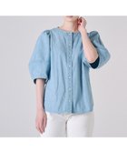 【リポトレンタアンニ/Ripo trenta anni】の【洗える/フェミニン】LANTERN SLEEVES デニムブラウス BLUE|ID: prp329100004494928 ipo3291000000032743584