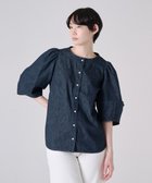 【リポトレンタアンニ/Ripo trenta anni】の【洗える/フェミニン】LANTERN SLEEVES デニムブラウス INDIGO|ID: prp329100004494928 ipo3291000000032743586