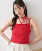 【アースミュージックアンドエコロジー/earth music&ecology】のコード付きキャミソール Red|ID: prp329100004494947 ipo3291000000032620858
