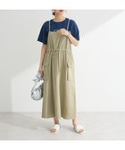【グリーンパークス/Green Parks】のカーゴポケットピグメントキャミワンピース Khaki|ID: prp329100004494955 ipo3291000000032743627