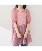 【アースミュージックアンドエコロジー/earth music&ecology】のシアーパフチュニック 人気、トレンドファッション・服の通販 founy(ファニー) ファッション Fashion レディースファッション Ladies' Fashion Online ワンピース Dress チュニック Tunic おすすめ Recommend ギャザー Gather シアー Sheer スリーブ Sleeve チェック Check チュニック Tunic トレンド Trend フェミニン Feminine フレア Flare フロント Front ポケット Pocket リボン Ribbon 夏 Summer 春 Spring S/S・春夏 Ss・Spring/Summer thumbnail Pink|ID: prp329100004494959 ipo3291000000032619990